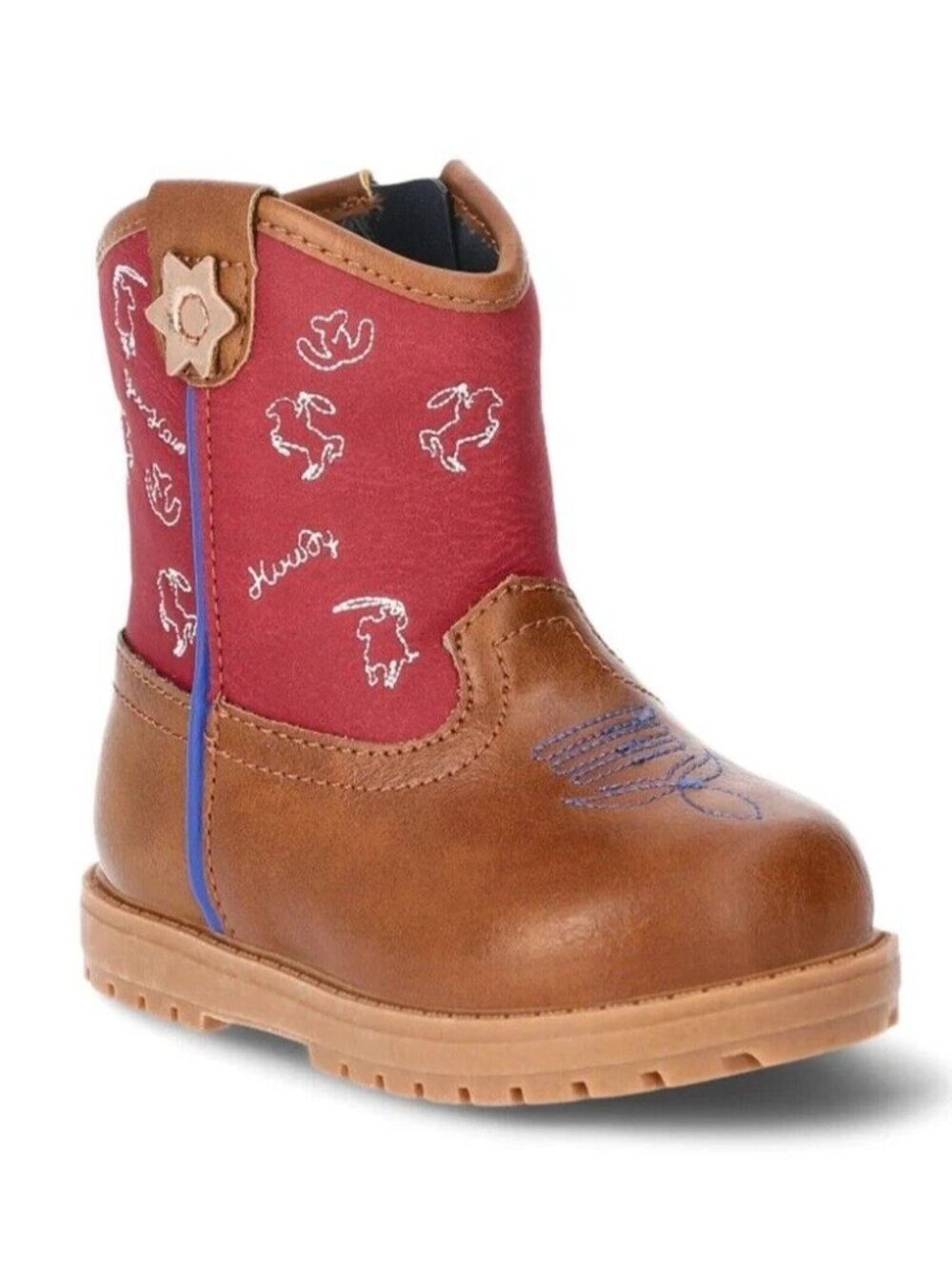 Cowboy Boots for Toddlers Size 3 4 5 or 6 Toddler Boys Faux Leather Western